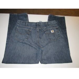 Carhartt Men's Relaxed Fit Blue Denim Jeans Size 40X32 Waist 40" Inseam 32"